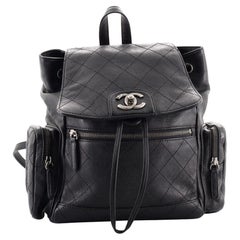 Chanel Cuba Pocket Backpack Stitched Calfskin Medium