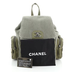 Chanel Cuba Pocket Backpack Tweed with Mixed Media and Caviar Medium