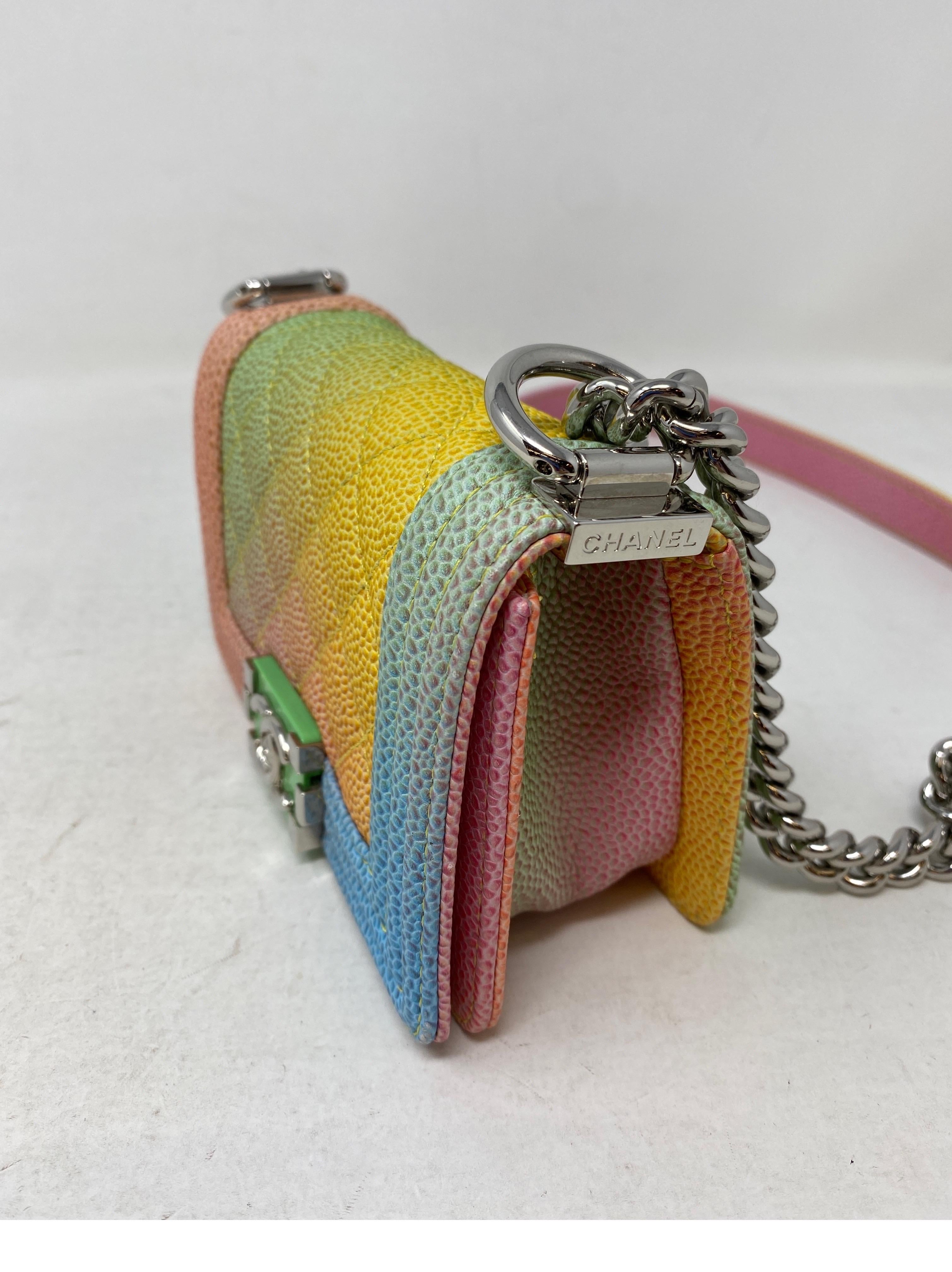 Chanel Cuban Rainbow Mini Boy Bag  3