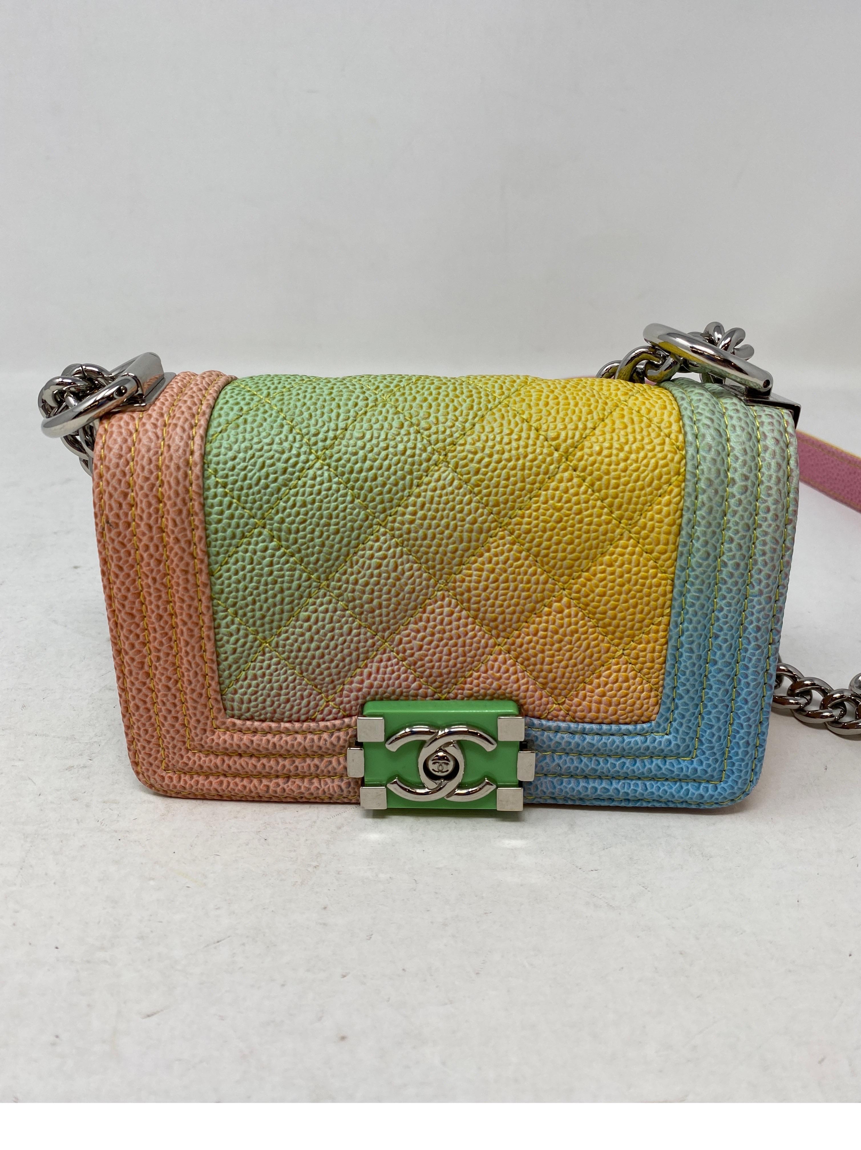Chanel Cuban Rainbow Mini Boy Bag  4