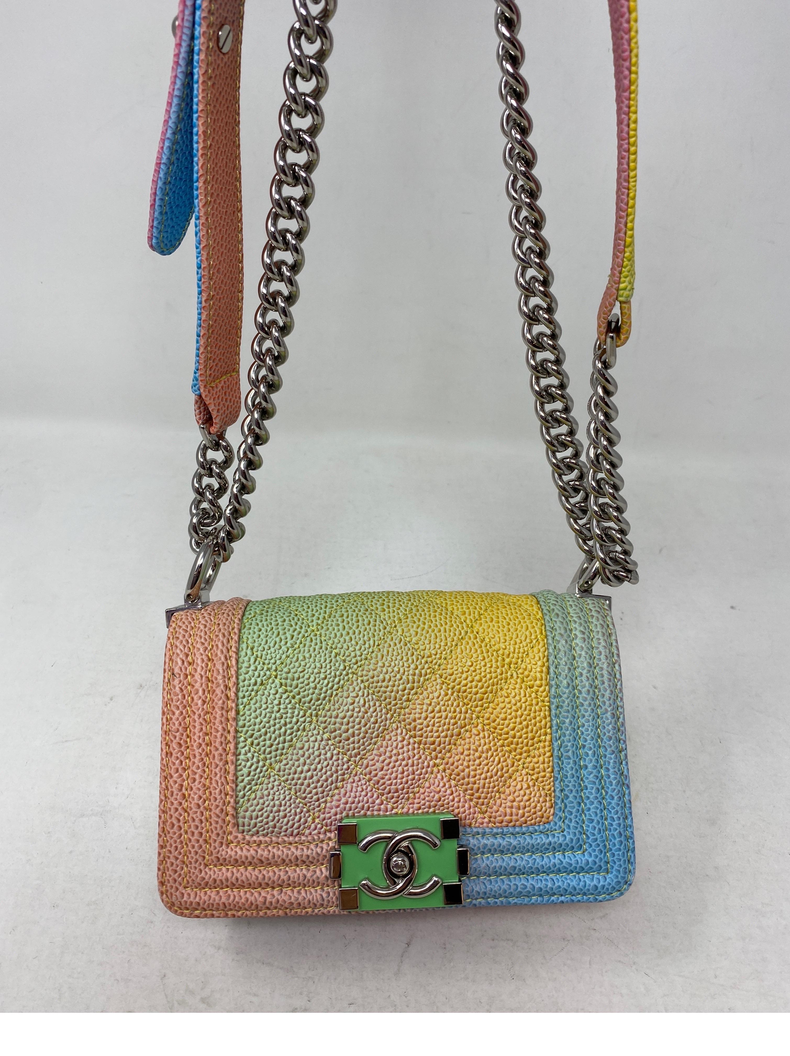 Chanel Cuban Rainbow Mini Boy Bag  13