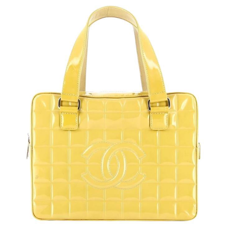 Chanel Cubic Gold Patent Leather Bag