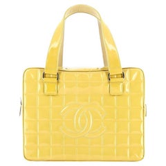 Chanel Cubic Gold Patent Leather Bag