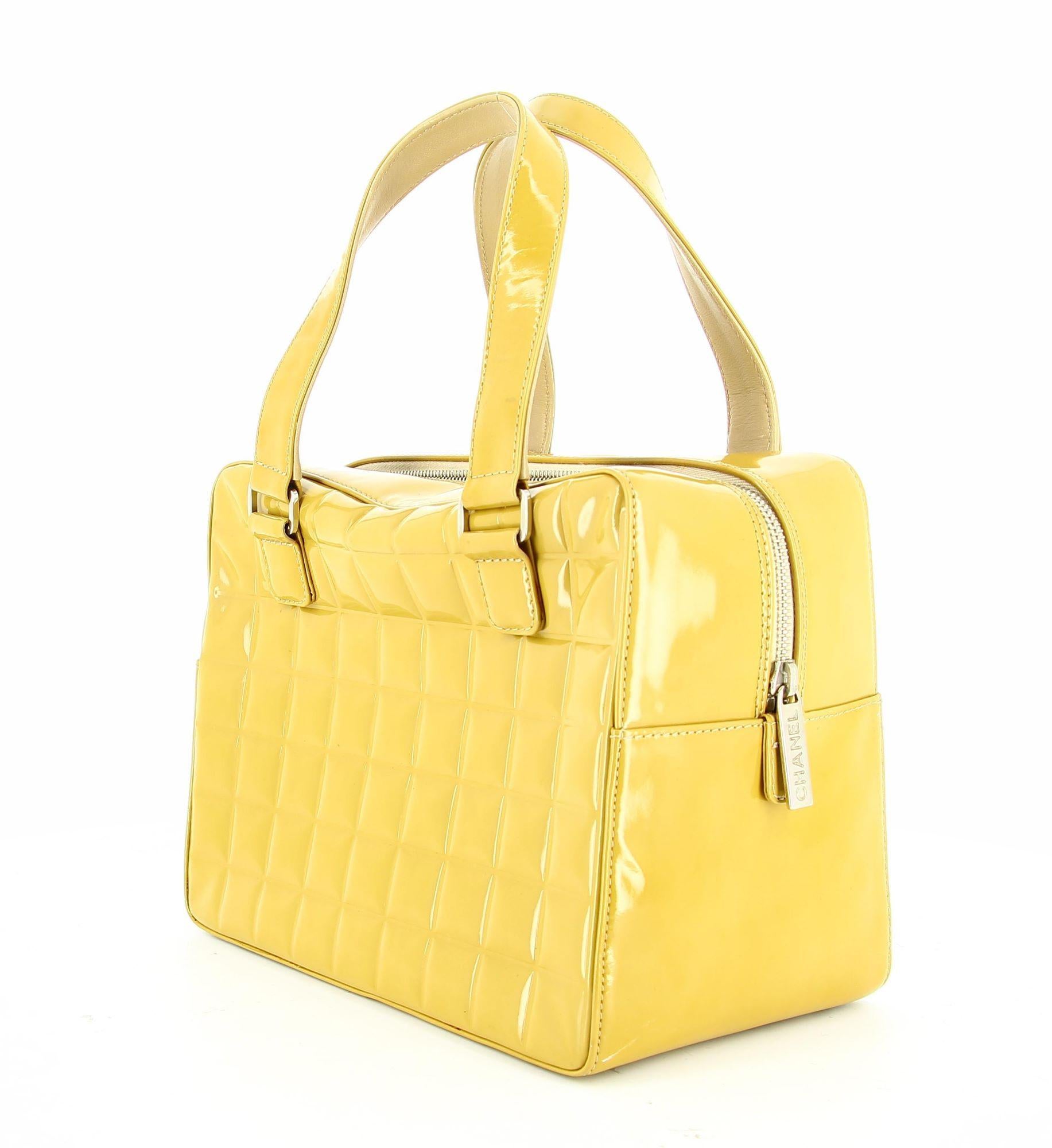 Chanel Cubic Gold Patent Leather Cubic Bag 2