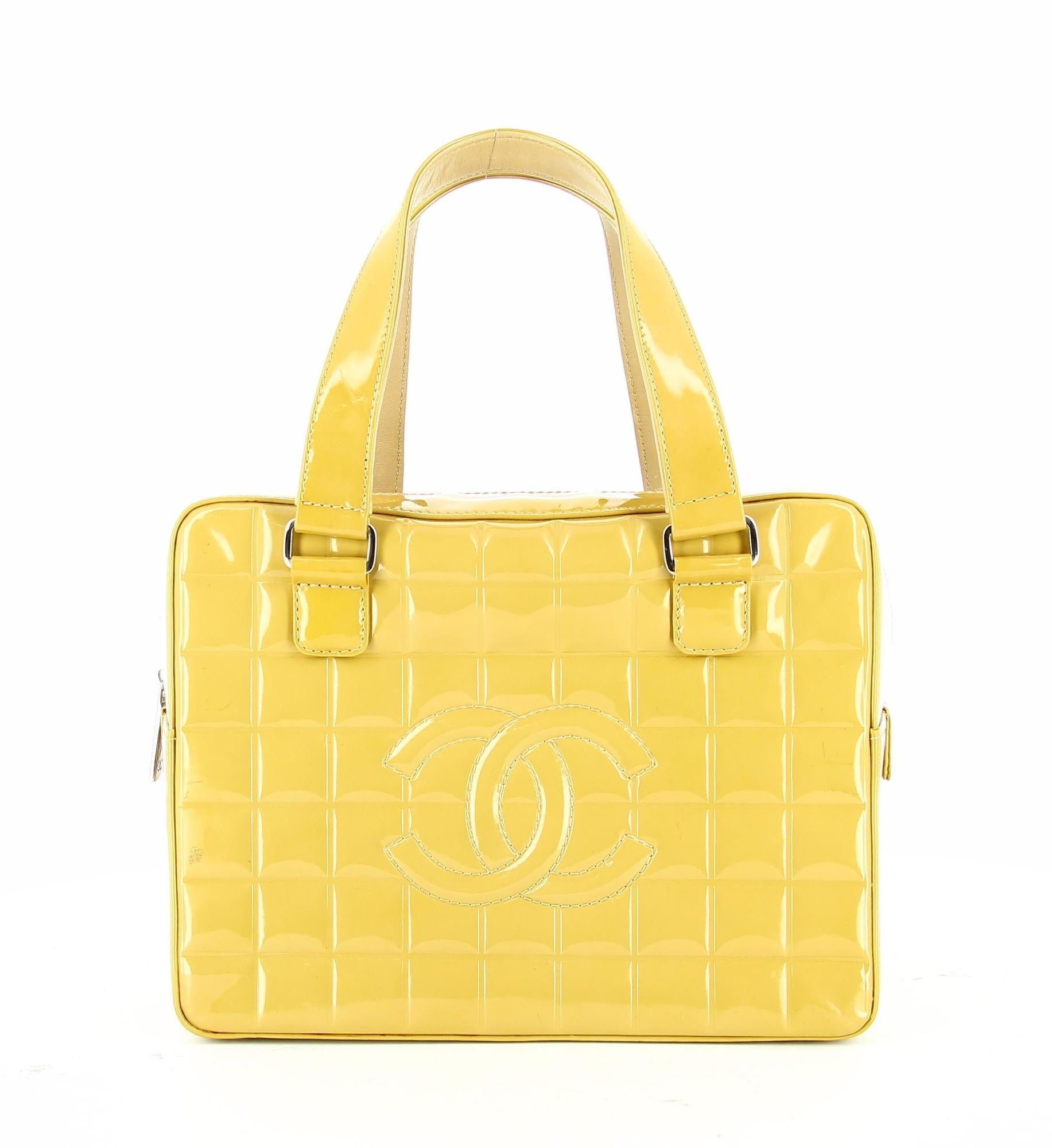 Chanel Cubic Gold Patent Leather Cubic Bag 4