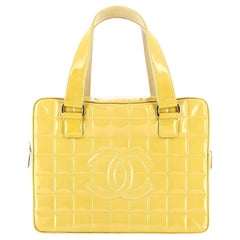 Chanel Cubic Gold Patent Leather Cubic Bag