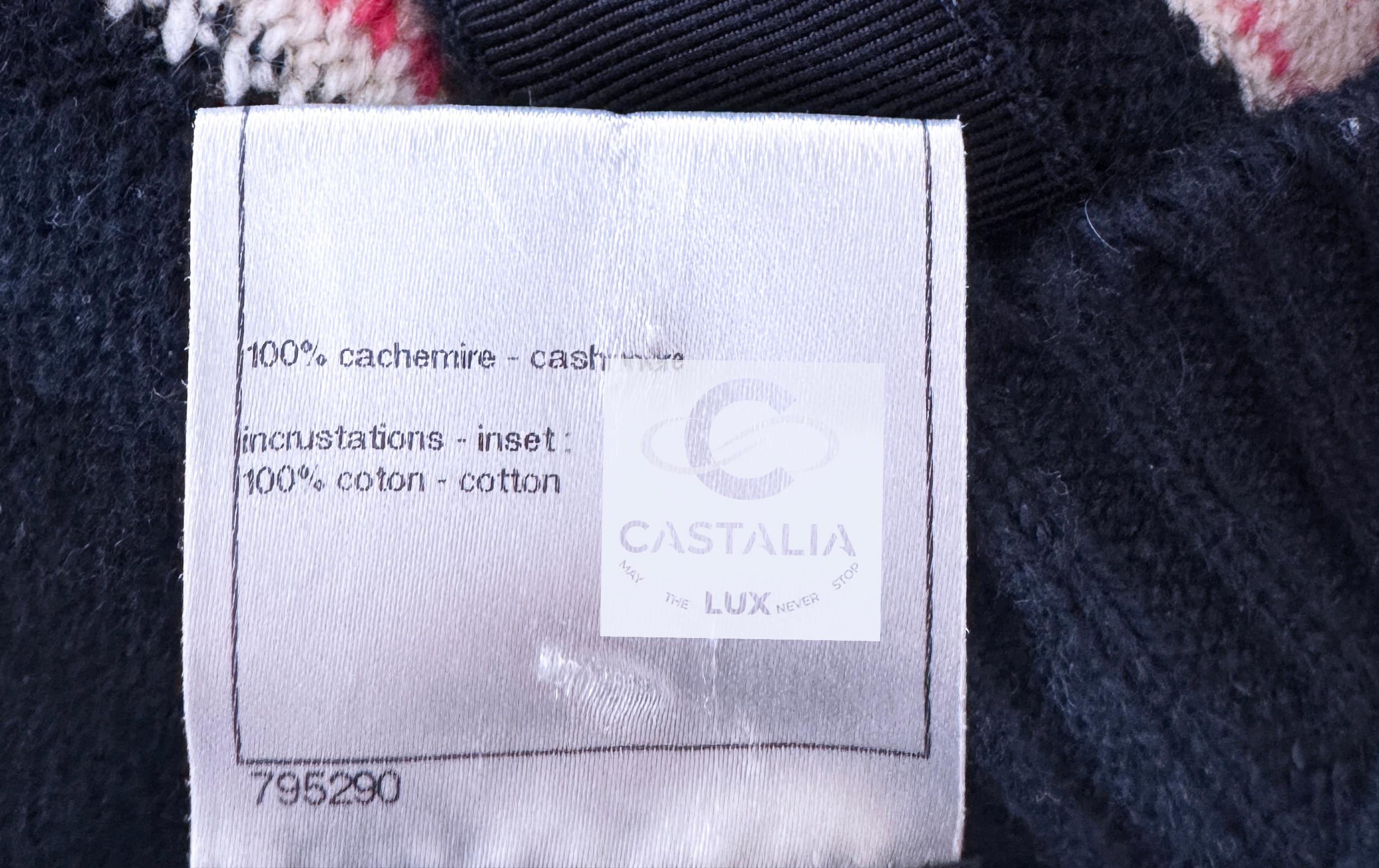 CHANEL Chaqueta de punto inspirada en el cubismo con botones del logotipo 36 FR en venta 10