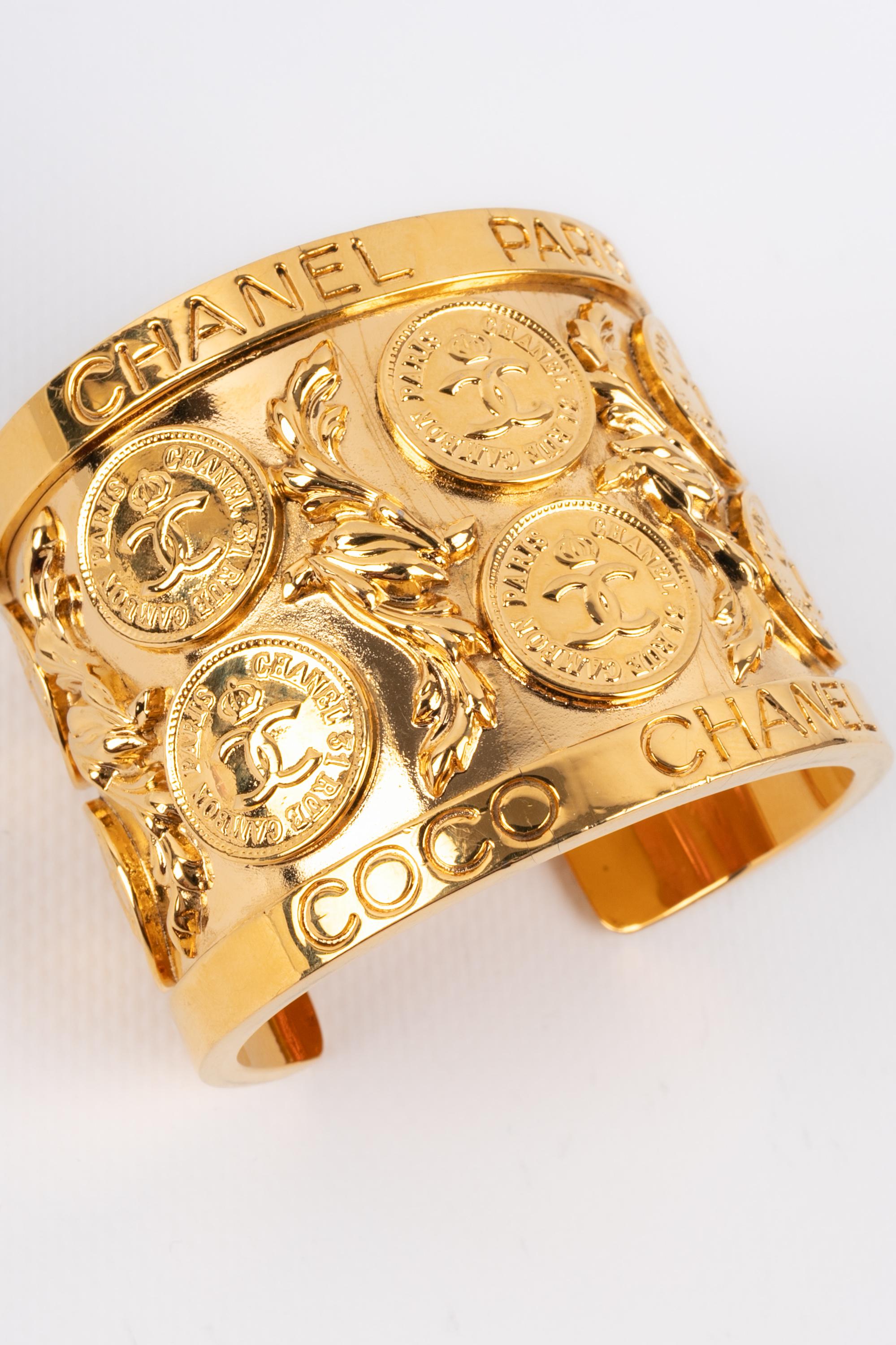 Chanel cuff bracelet 1980's For Sale 3