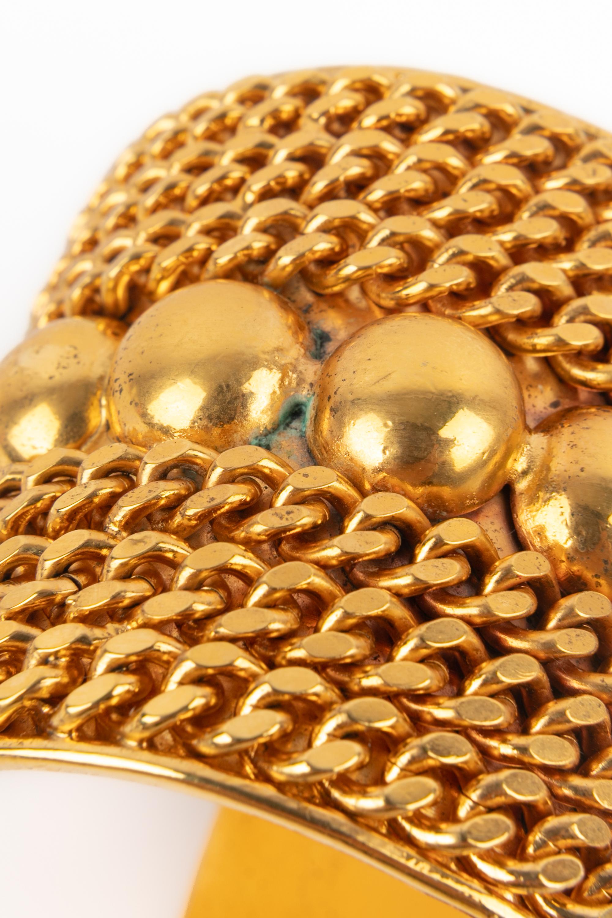 Brazalete puño Chanel años 1980 en venta 3