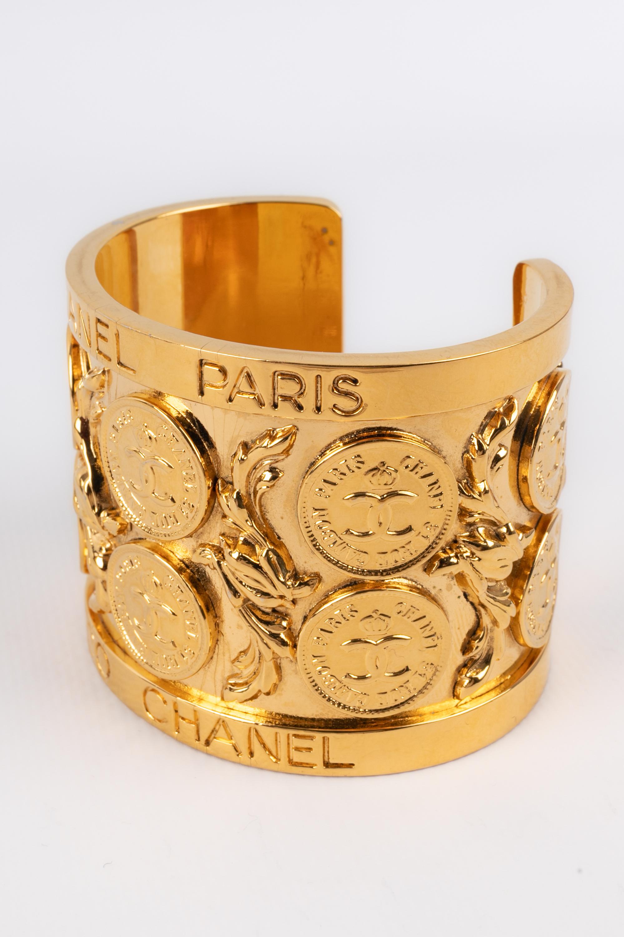 Chanel cuff bracelet 1980's For Sale 4