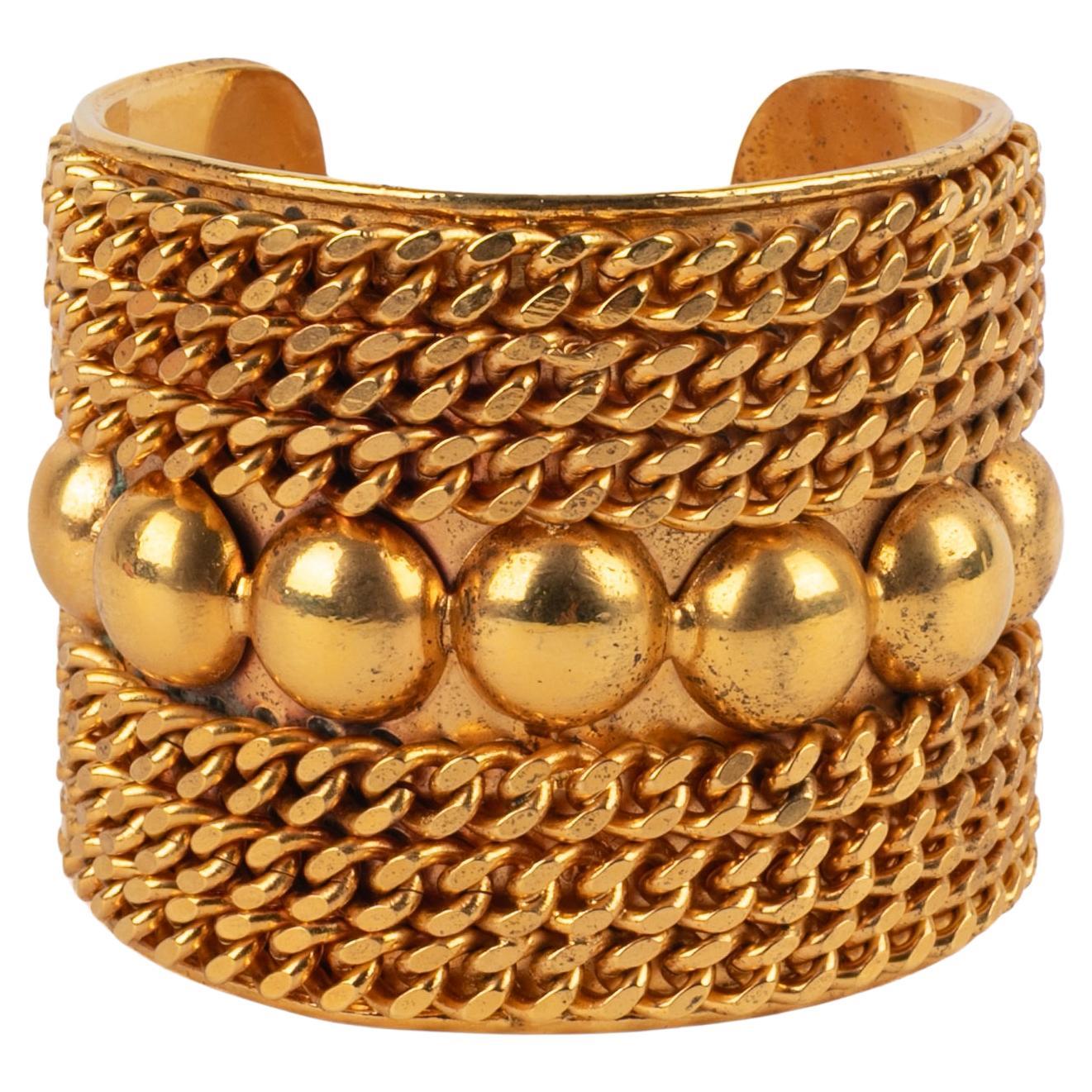 Bracelet manchette Chanel 1980