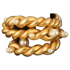 Bracelet manchette Chanel 1990