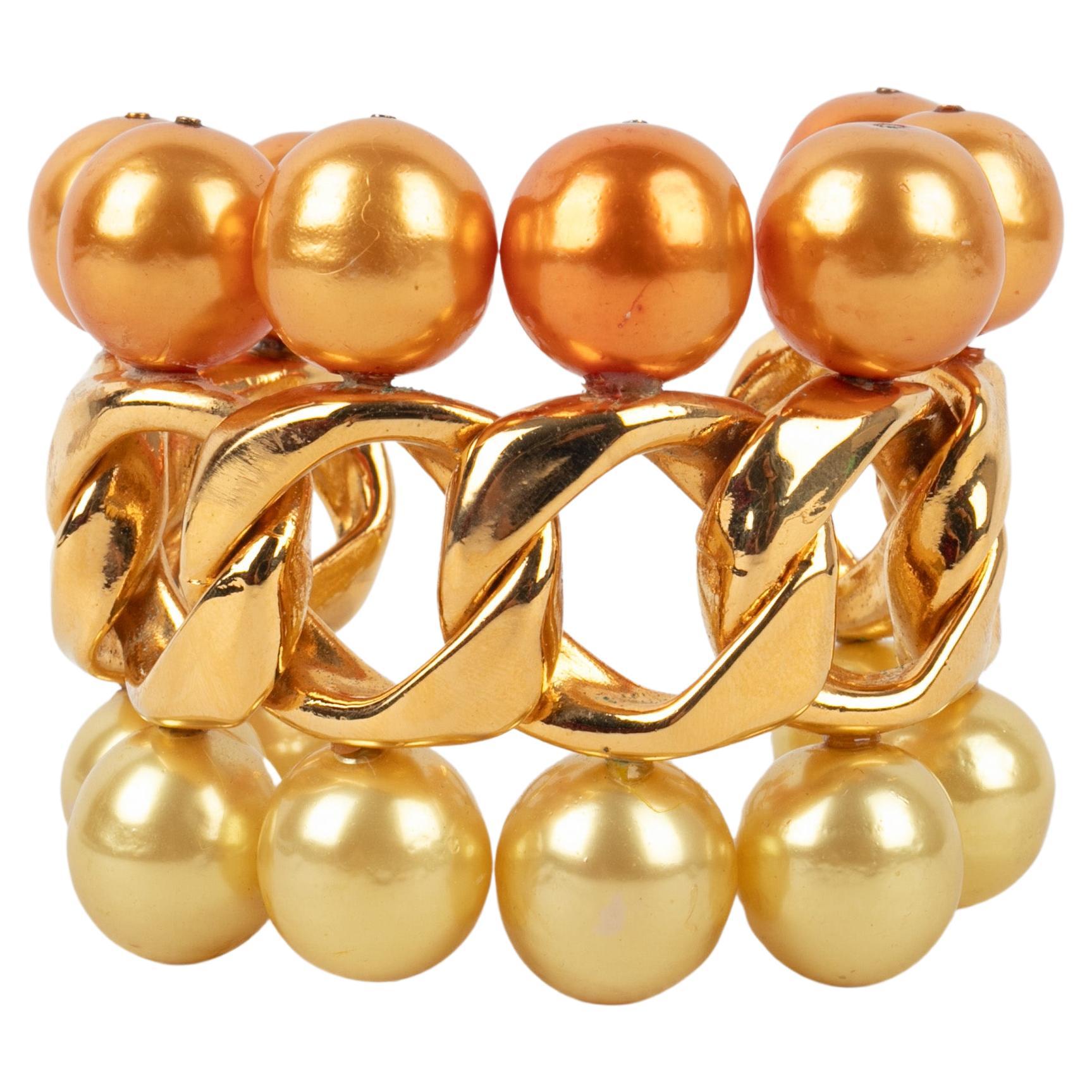 Chanel cuff bracelet 1991 For Sale