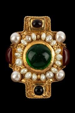 Chanel cuff bracelet by Karl Lagerfeld Haute Couture Fall-Winter 1991-1992