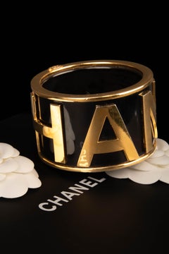 Chanel cuff bracelet by Karl Lagerfeld Spring-Summer 1990
