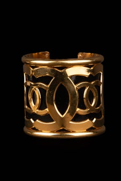 Chanel cuff bracelet 'Clouds and Camellia' by Karl Lagerfeld Summer 1988
