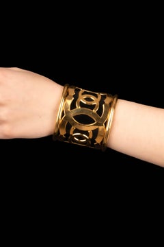 Chanel cuff bracelet 'Clouds and Camellia' by Karl Lagerfeld Summer 1988