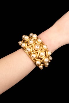 Chanel cuff bracelet 'Nouveau Rappeur' by Karl Lagerfeld Winter 1991