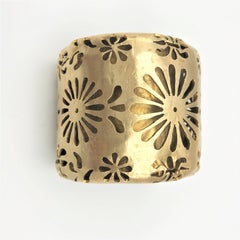 Chanel Cuff by Robert Goossens Paris 70/80s gold plated