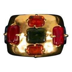 Bracciale Chanel in metallo dorato, 1997