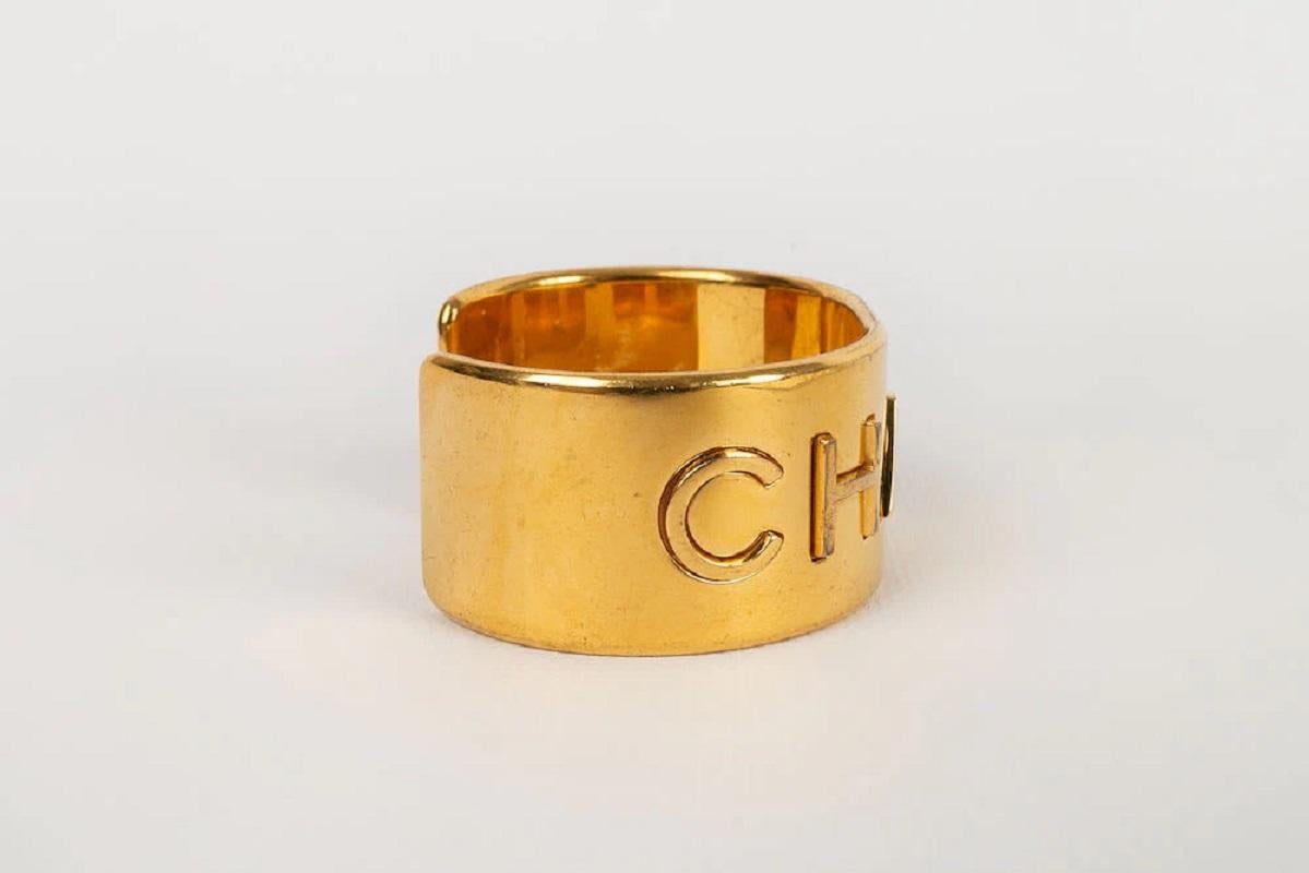 Women's Chanel Cuff in Gold, Fall 1997 For Sale