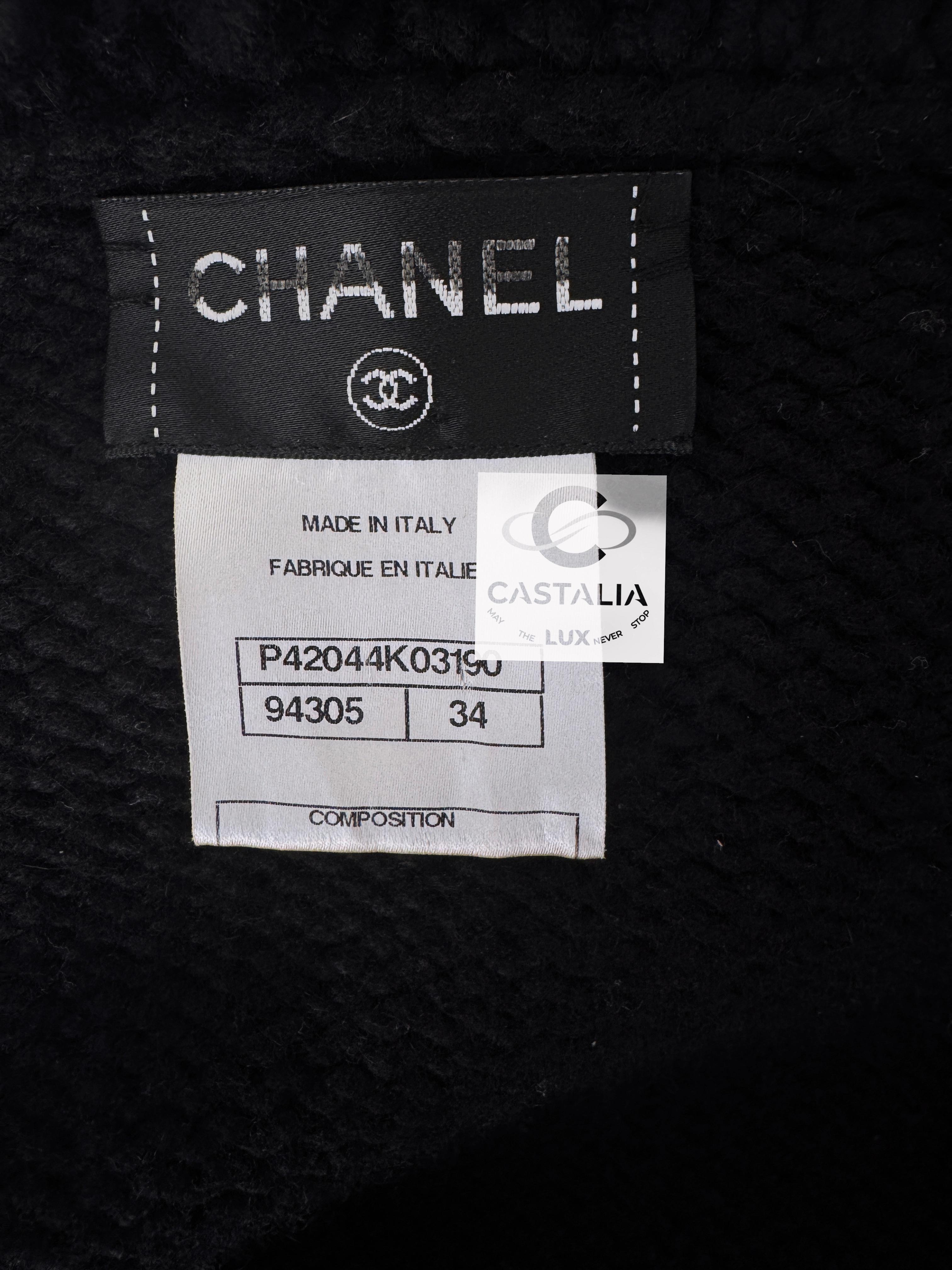 Chanel Cutest Fluffy Cashmere Jacket with CC Closures 6