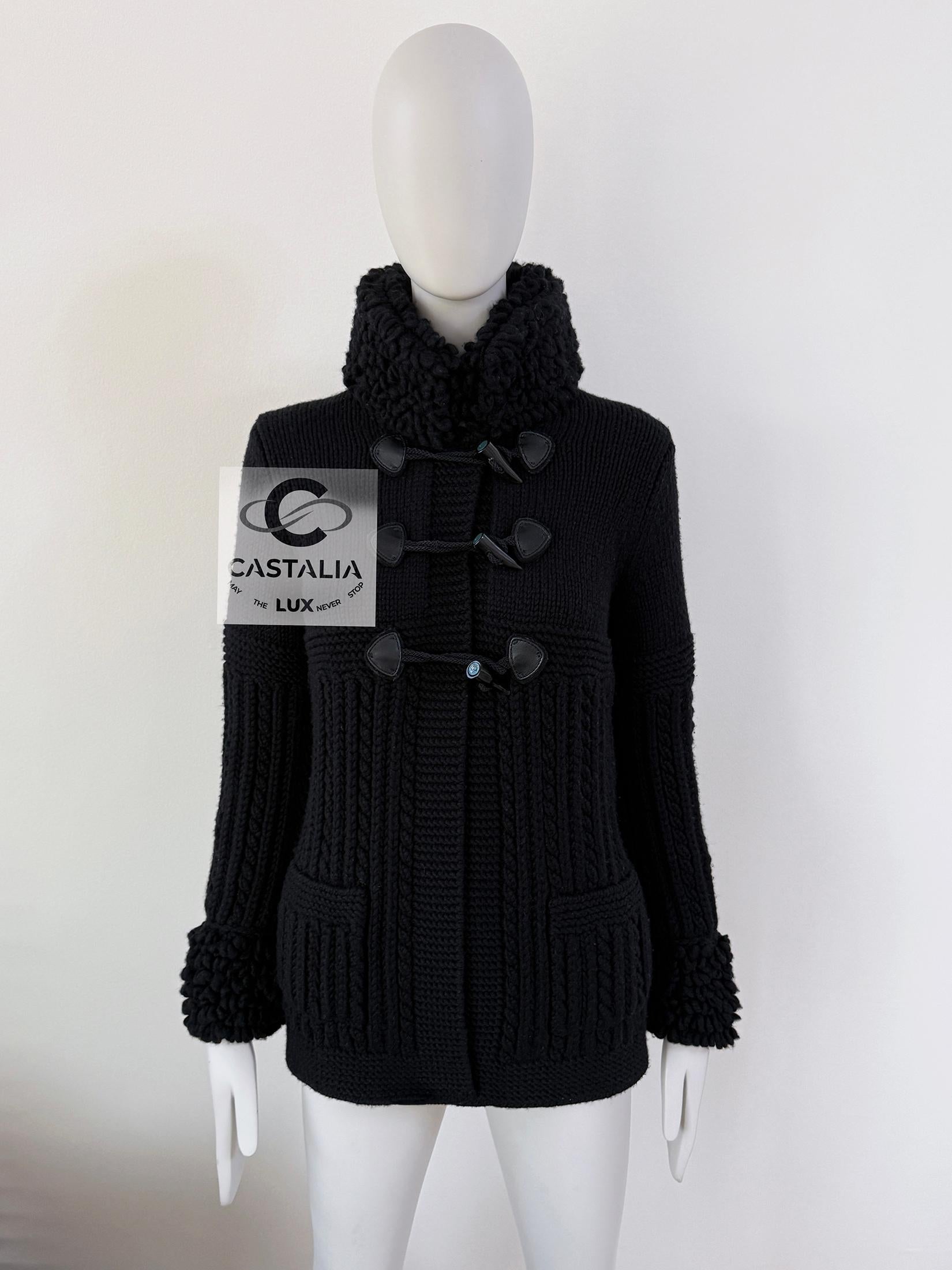 Chanel Cutest Fluffy Cashmere Jacket with CC Closures In Excellent Condition In Dubai, AE