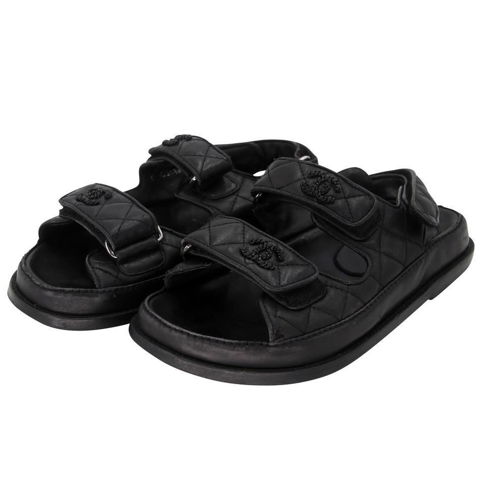 black dad sandals