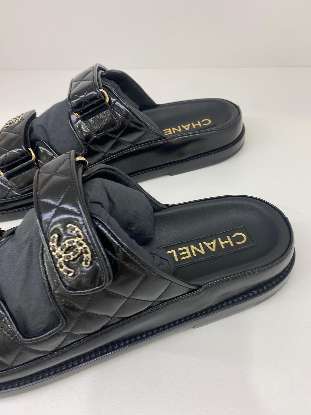 Chanel Dad Sandal Slide - Size 40 In New Condition In Double Bay, AU