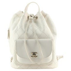 Chanel Daily Round Backpack Quilted Calfskin with Caviar