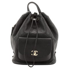 Chanel Daily Round Backpack Quilted Calfskin with Caviar
