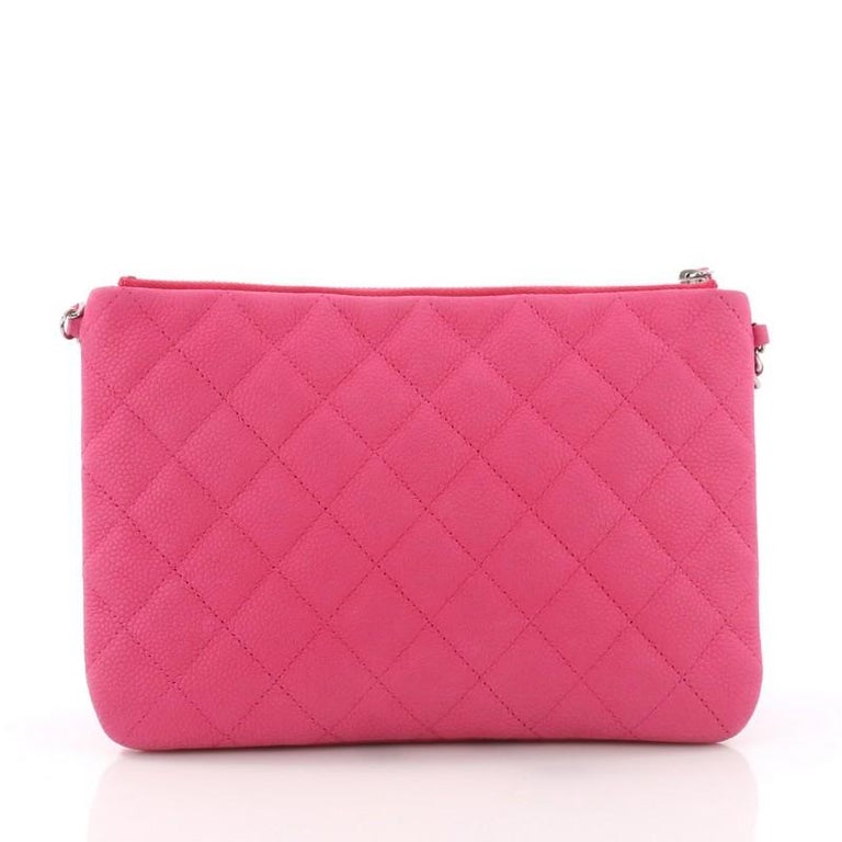 Chanel Daily Zippy Crossbody Bag Quilted Caviar Medium at 1stDibs