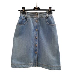 Used Chanel Dallas Denim Skirt