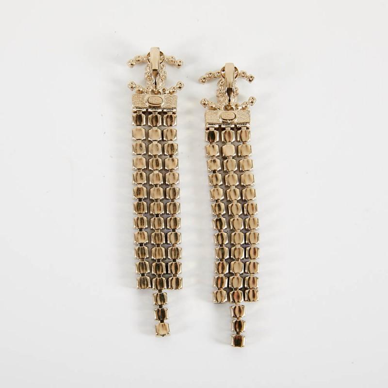 CHANEL Dangle Earrings Paris - New York For Sale 2