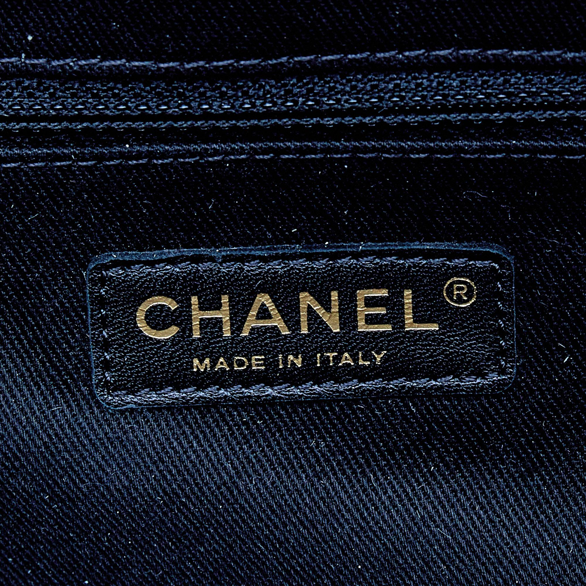 Women's Chanel Dark Beige Quilted Leather Castle Rock Bowling Bag