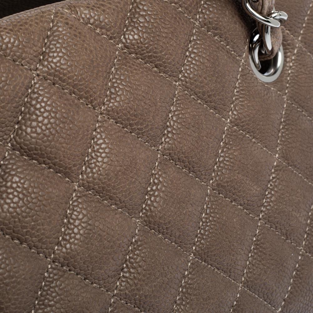 Chanel Dark Beige Quilted Leather Medium Just Mademoiselle Bowler Bag 6