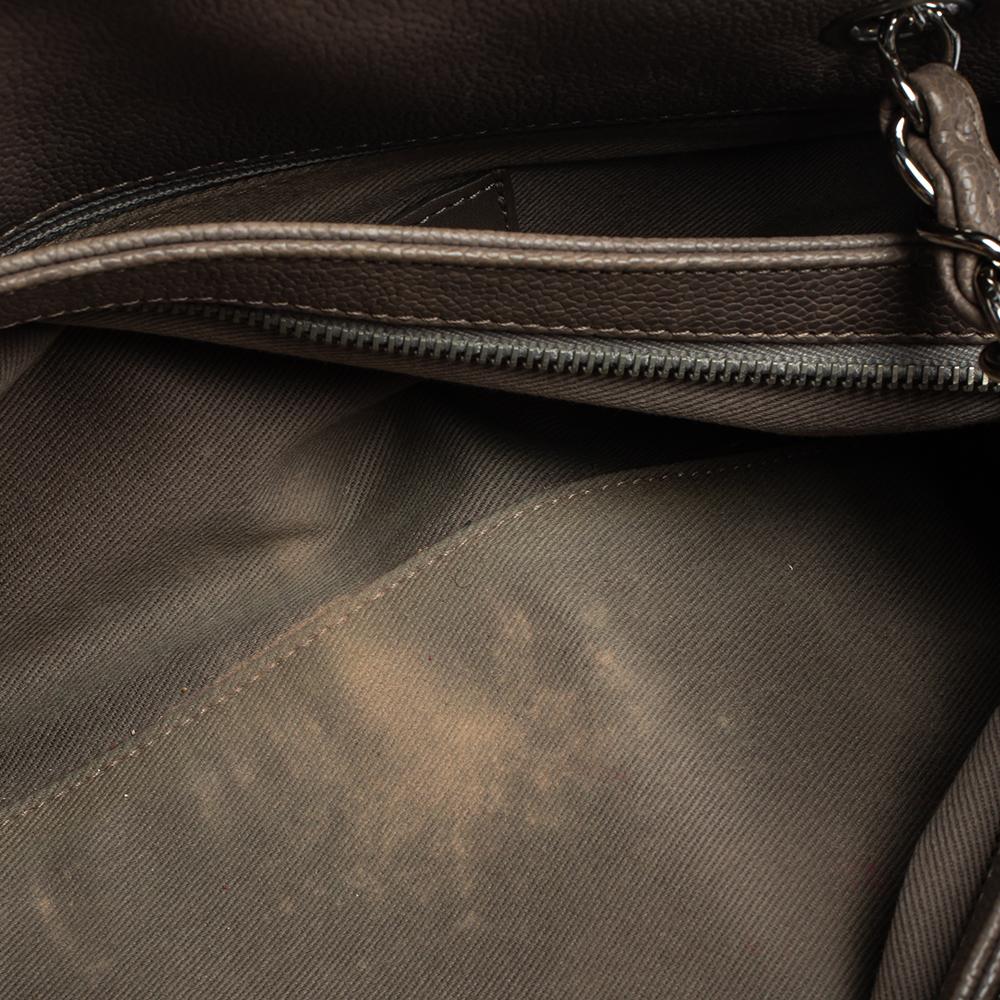 Chanel Dark Beige Quilted Leather Medium Just Mademoiselle Bowler Bag 2