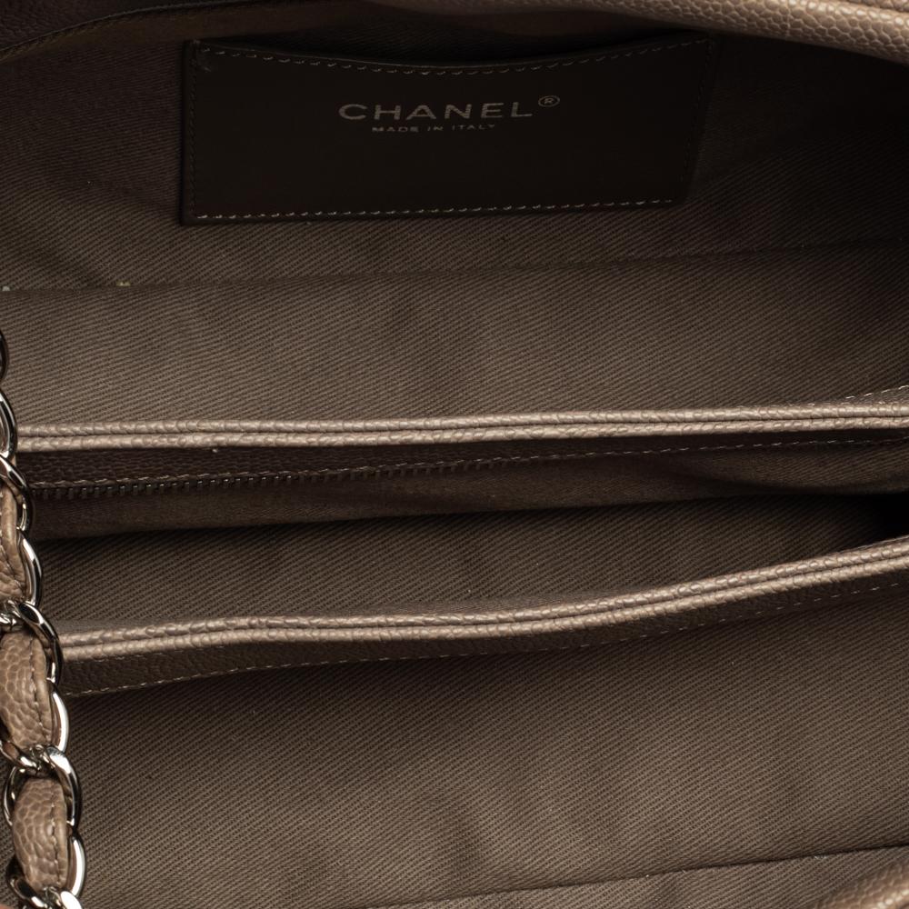 Chanel Dark Beige Quilted Leather Medium Just Mademoiselle Bowler Bag 4