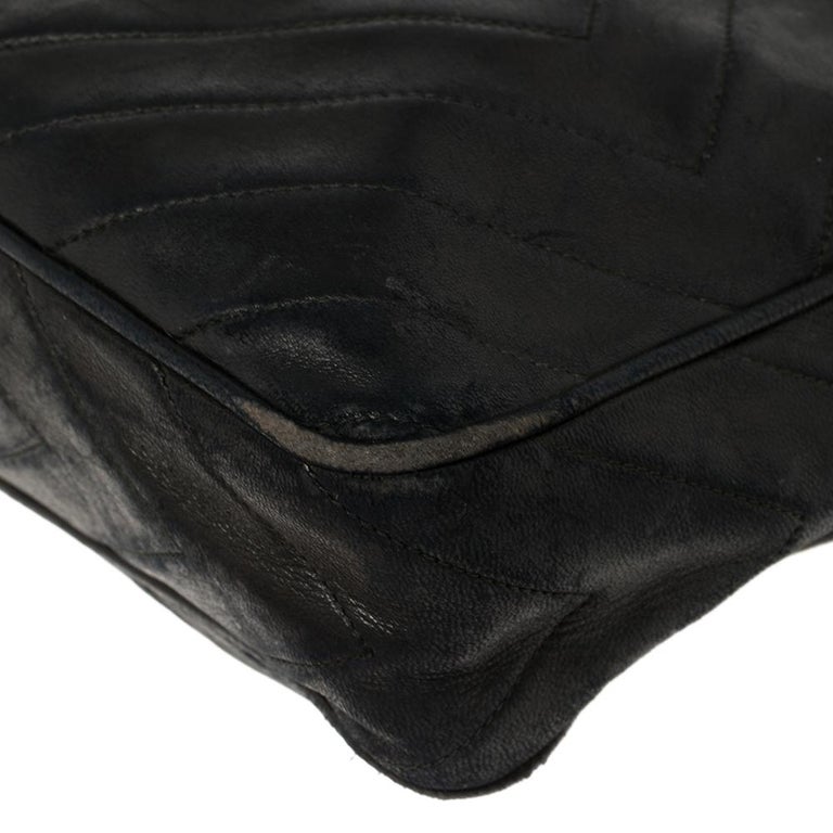 Chanel Dark Blue Diamond Quilted Leather CC Camera Tassel Bag at 1stDibs