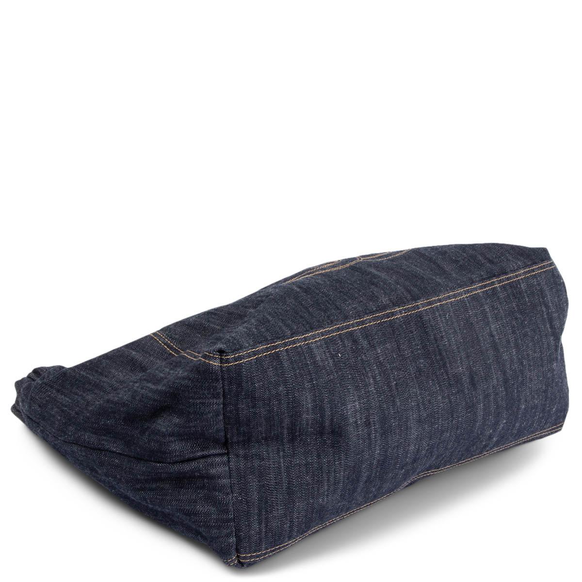CHANEL dark blue jeans COCO CABAS LARGE DENIM Hobo Bag 1