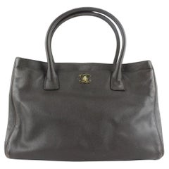 Chanel Dunkelbraun Kaviar Leder Cerf Executive Tote Bag CHL1223