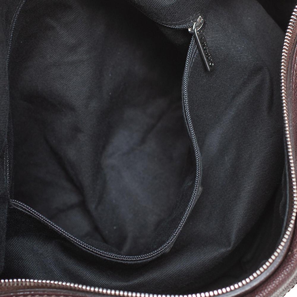 Chanel Dunkelbraun Kaviar Leder Outdoor Ligne Hobo 6