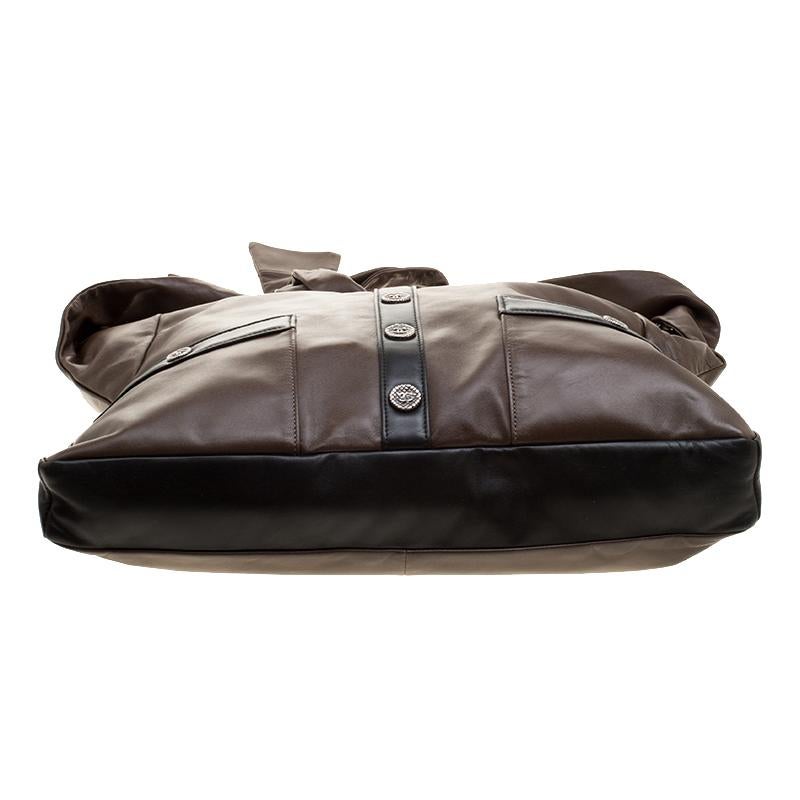 Chanel Dark Brown Leather Large Girl Chanel Bag 1