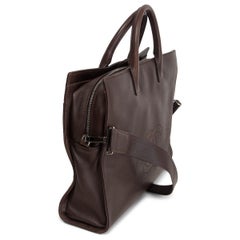 CHANEL - Sac en cuir marron foncé SOFT BRIEFCASE