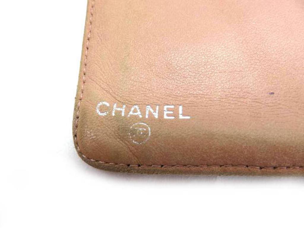 Black Chanel Dark Brown Quilted Bifold Long 220230 Wallet For Sale