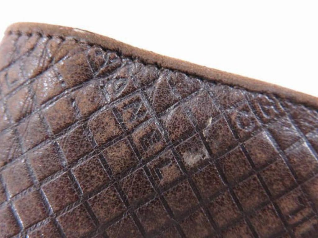 Women's Chanel Dark Brown Quilted Bifold Long 220230 Wallet For Sale