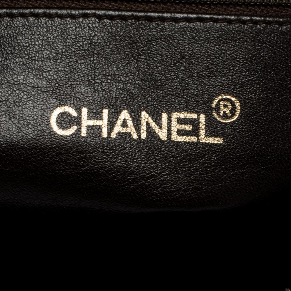 Black Chanel Dark Brown Quilted Leather Tassel Vintage Camera Bag