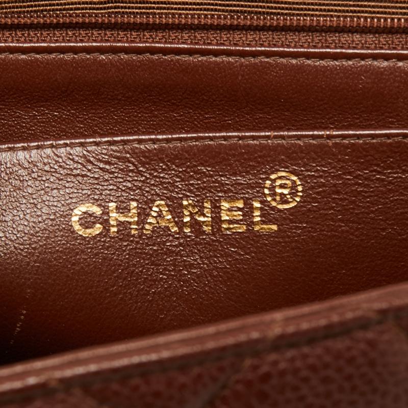Chanel Dark Brown Quilted Leather Vintage Kelly Top Handle Bag 5