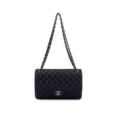Chanel Dark Brown Timeless Classic Jumbo Shoulder Bag 30 cm