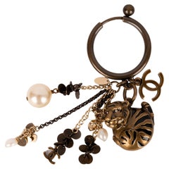 Chanel Dark-Golden Bag Jewelry/Keyring with Enamel, 2010